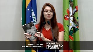 Beauvoir e a perversão de menores  Dep Ana Campagnolo [upl. by Sender]