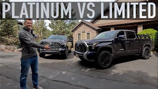 Limited vs Platinum  2022 Toyota Tundra [upl. by Leimad]