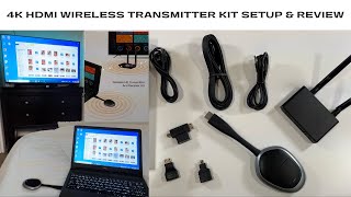 4K HDMI Wireless Transmitter Kit Setup amp Review [upl. by Madid]