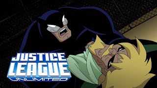 Wildcat knocks out Green Arrow  Justice League Unlimited [upl. by Aletha]