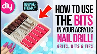 How to Use Acrylic Nail Drill Bits [upl. by Mezoff]