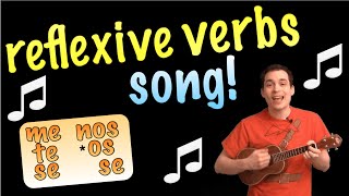 Reflexive Verbs Made Easy With a Song Spanish Lesson [upl. by Lipfert]