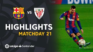 Highlights FC Barcelona vs Athletic Club 21 [upl. by Muncey]