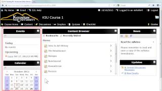 KSU Desire2Learn Student Overview [upl. by Range]