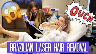 BRAZILIAN LASER HAIR REMOVAL  Worth it [upl. by Nelav629]