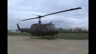 Bell UH1 Huey Helicopter Startup [upl. by Ecreip]