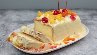 Easy Crema de Fruta Cake Recipe Filipino Fruit Cake [upl. by Tindall530]