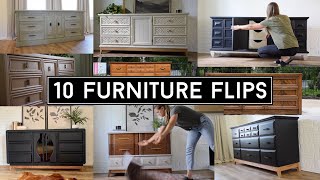 10 Inspiring Furniture Flips Ep 2  Beautiful Furniture Makeovers  Furniture Flips [upl. by Mieka]