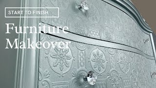 Furniture Makeover  Country Chic Paint Trash to Treasure Dresser Furniture Flip  Start to Finish [upl. by Eiramannod730]