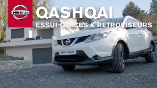 Tutoriel essuieglaces amp rétroviseurs  Nissan QASHQAI [upl. by Auqinal845]