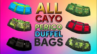 How To Get Every CAYO PERICO Duffel Bag In GTA 5 Online SOLO For All Consoles No BEFF [upl. by Ahsekar]