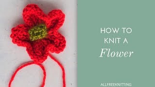 How to Knit a Flower [upl. by Reel]