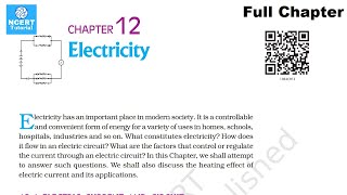 NCERT Class 10 Science Chapter 12 Electricity Full Chapter [upl. by Fital156]