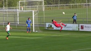 Defender scores stunning overhead kick … own goal – video [upl. by Stiles596]