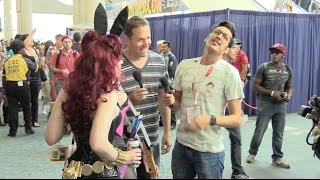 Crashing Kassem Gs Interview AGAIN  ComicCon 2015 vlog [upl. by Lanny]