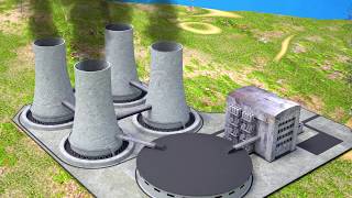 Nuclear Power Plant  Understanding how it works  3D animation [upl. by Tayler]