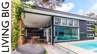 Luxury Modern Small Home Built In Suburban Backyard [upl. by Viccora]