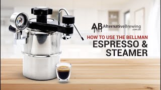 How to use the Bellman Stovetop Espresso Maker amp Steamer [upl. by Essam]