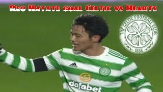 Reo Hatate goal Celtic vs Hearts 260122 [upl. by Acinna]