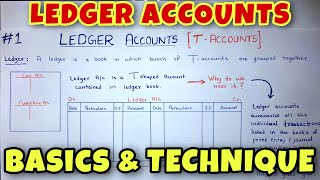 LEDGER Posting with a Simple TECHNIQUE  Class 11  BCOM  CA Foundation [upl. by Anoyet]