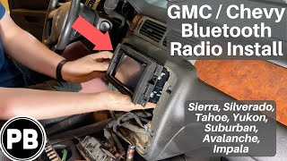 2007  2014 GMC  Chevy Radio Install Sierra Silverado Avalanche Tahoe Suburban Yukon Impala [upl. by Nnylyoj883]