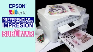 Configuración de Preferencias de Impresión para Sublimar con EPSON EcoTank Imprime en modo Espejo [upl. by Enineg]