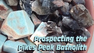 Colorado Pikes Peak Batholith Blue Amazonite and Smoky Quartz Crystals [upl. by Persis]