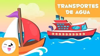 Medios de Transporte acuáticos  Aprende vocabulario [upl. by Farrell]