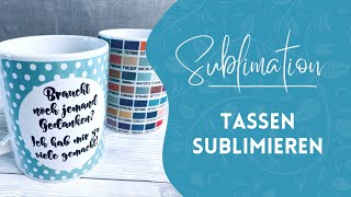 Tasse mit Sublimationsdruck aufhübschen [upl. by Buddy]