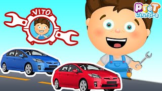 Kleuren Leren Nederlands met Autos  Nederlandse Kinderfilmpjes peuters [upl. by Mad745]