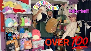 Our Squishmallow Collection Showcase  OVER 100 SQUISH from Hunting [upl. by Nolyaj751]