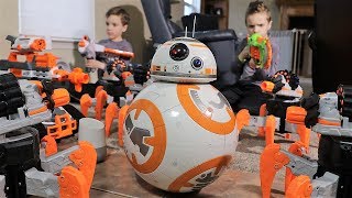 Nerf War  BB8 Saves the Day Twin Toys [upl. by Annabell268]