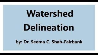 Reading Topography and Watershed Delineation [upl. by Clemente]