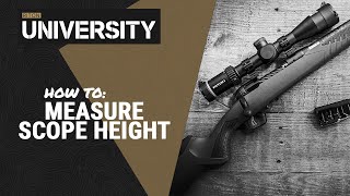 How To Measure Scope Height  Riton University [upl. by Yelrehs]