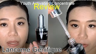 Review Lancôme genifique youth activating concentrate serum  Luxurious skincare [upl. by Gatias119]