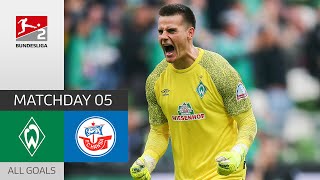 DreamDebut  Werder Bremen  Hansa Rostock 30  All Goals  Matchday 5 – Bundesliga 2  202122 [upl. by Dibbrun]