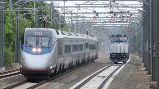 1 Hour Compilation High Speed Amtrak Trains On The NEC 20162017 [upl. by Lita358]