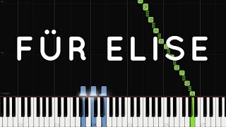 Für Elise  Beethoven  Piano Tutorial [upl. by Ahsonek]