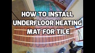 Install Heating Mat for Tile [upl. by Kcam]