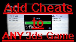 How to AddMake Cheats for ANY 3ds Game [upl. by Ldnek]