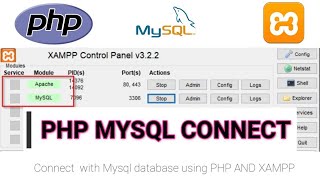 How to Connect PHP to MySQL Database using XAMPP  Create a new database [upl. by Nerita]