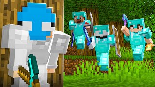 Can I Survive 3 HUNTERS in Minecraft [upl. by Neelehtak]