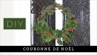 Couronne de Noël avec un cintre DIY  Fait maison [upl. by Annaili]