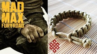 How to Make a Mad Max Paracord Cobra Stitch Bracelet Tutorial [upl. by Khalin741]