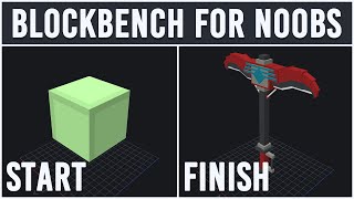 How to create a Minecraft Pickaxe and get it ingame  Blockbench for Noobs  Part 1 [upl. by Gerardo]