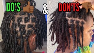 Starter Loc DOS and DON’TS  How to Get Your Hair To Loc FASTER  Comb Coils on Type 4 Hair [upl. by Nalod]