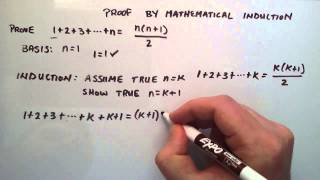 Proof by Mathematical Induction  How to do a Mathematical Induction Proof  Example 1 [upl. by Iblok]