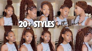 UPDATED HOW TO STYLE SOFT LOCS IN 20 WAYS EASY [upl. by Elleval]