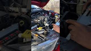 2013 Dodge Durango radiator removal [upl. by Ellon]