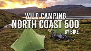 Wild Camping North Coast 500  Bikepacking in Scotland [upl. by Eimmas641]